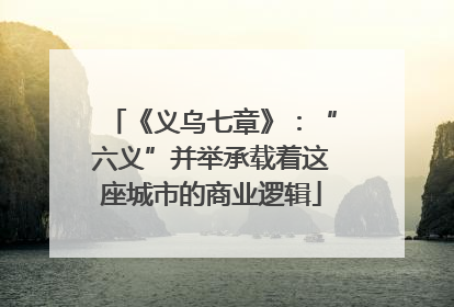 《义乌七章》：“六义”并举承载着这座城市的商业逻辑
