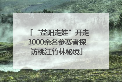 “益阳走娃”开走 3000余名参赛者探访桃江竹林秘境