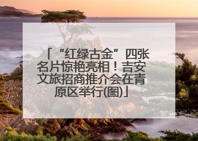 “红绿古金”四张名片惊艳亮相！吉安文旅招商推介会在青原区举行(图)