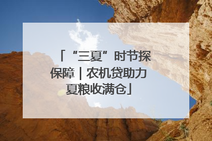 “三夏”时节探保障｜农机贷助力夏粮收满仓