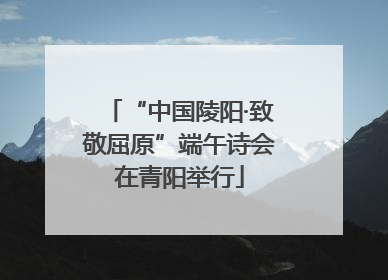 “中国陵阳·致敬屈原”端午诗会在青阳举行
