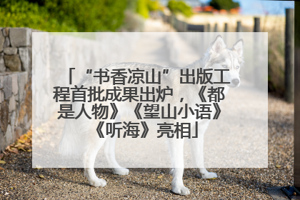 “书香凉山”出版工程首批成果出炉，《都是人物》《望山小语》《听海》亮相