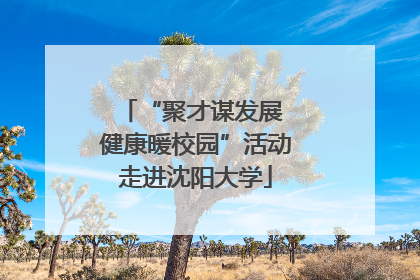 “聚才谋发展 健康暖校园”活动走进沈阳大学