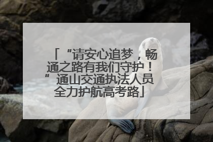 “请安心追梦，畅通之路有我们守护！”通山交通执法人员全力护航高考路