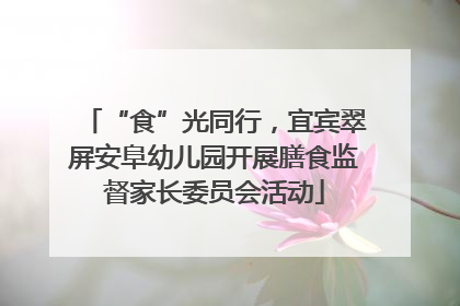“食”光同行，宜宾翠屏安阜幼儿园开展膳食监督家长委员会活动