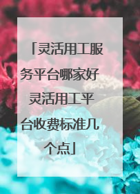 灵活用工服务平台哪家好 灵活用工平台收费标准几个点