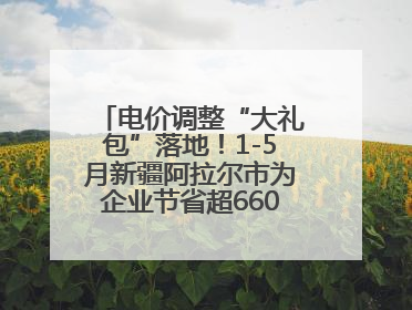 电价调整“大礼包”落地！1-5月新疆阿拉尔市为企业节省超6600万元电费