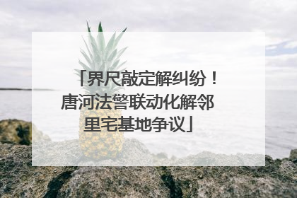 界尺敲定解纠纷！唐河法警联动化解邻里宅基地争议