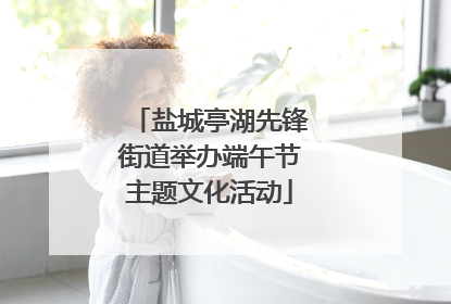 盐城亭湖先锋街道举办端午节主题文化活动