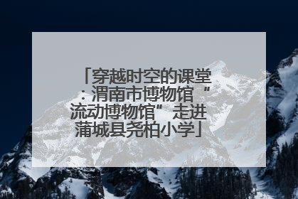 穿越时空的课堂：渭南市博物馆“流动博物馆”走进蒲城县尧柏小学