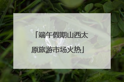 端午假期山西太原旅游市场火热