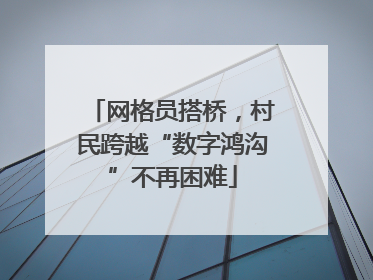 网格员搭桥，村民跨越“数字鸿沟”不再困难