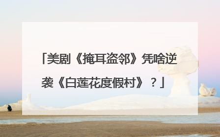 美剧《掩耳盗邻》凭啥逆袭《白莲花度假村》？