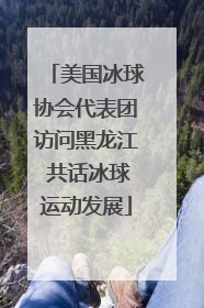 美国冰球协会代表团访问黑龙江 共话冰球运动发展