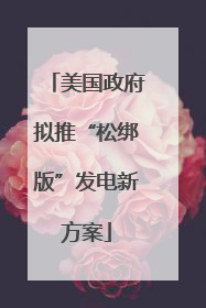 美国政府拟推“松绑版”发电新方案
