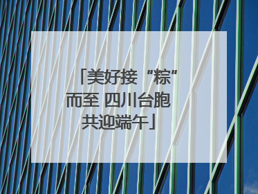 美好接“粽”而至 四川台胞共迎端午