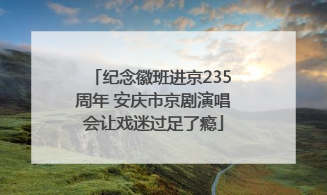 纪念徽班进京235周年 安庆市京剧演唱会让戏迷过足了瘾