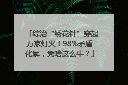 综治“绣花针”穿起万家灯火！98%矛盾化解，凭啥这么牛？