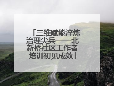 三维赋能淬炼治理尖兵——北新桥社区工作者培训初见成效