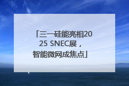 三一硅能亮相2025 SNEC展，智能微网成焦点