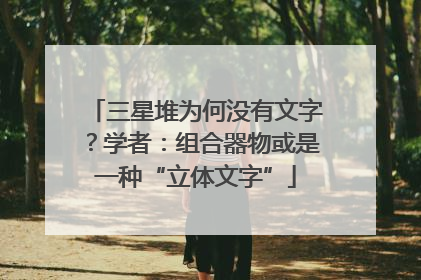 三星堆为何没有文字？学者：组合器物或是一种“立体文字”