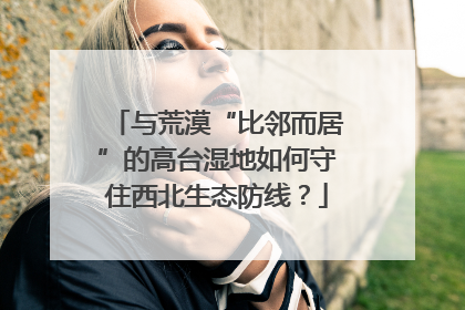 与荒漠“比邻而居”的高台湿地如何守住西北生态防线？