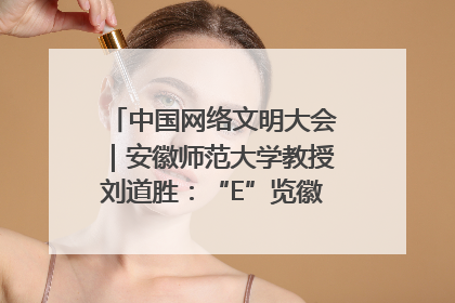 中国网络文明大会｜安徽师范大学教授刘道胜：“E”览徽风，构筑中华民族共有精神家园