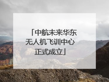 中航未来华东无人机飞训中心正式成立