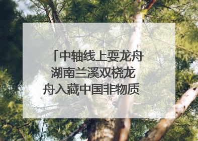 中轴线上耍龙舟 湖南兰溪双桡龙舟入藏中国非物质文化遗产馆