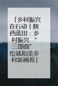 乡村振兴在行动丨陕西蓝田：乡村振兴 “三部曲” 绘就和美乡村新画卷