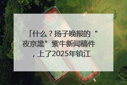 什么？扬子晚报的“夜京畿”紫牛新闻稿件，上了2025年镇江中考模拟卷！