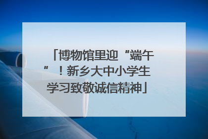 博物馆里迎“端午”！新乡大中小学生学习致敬诚信精神