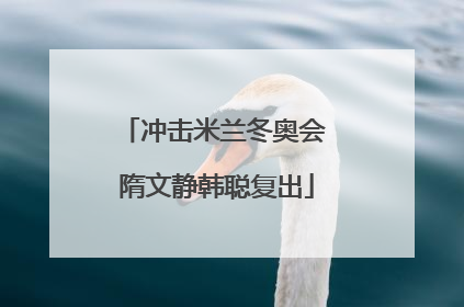 冲击米兰冬奥会 隋文静韩聪复出