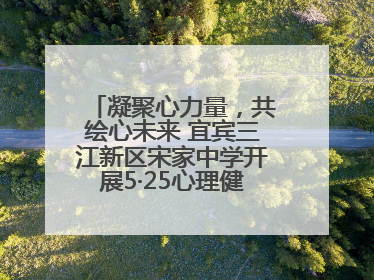 凝聚心力量，共绘心未来 宜宾三江新区宋家中学开展5·25心理健康月活动