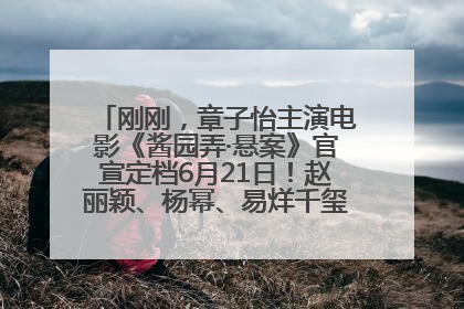 刚刚，章子怡主演电影《酱园弄·悬案》官宣定档6月21日！赵丽颖、杨幂、易烊千玺等角色海报曝光