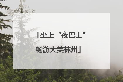 坐上“夜巴士” 畅游大美林州