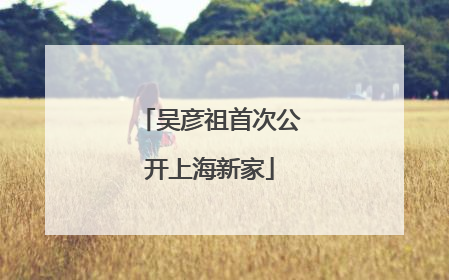 吴彦祖首次公开上海新家