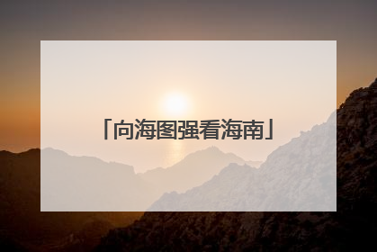 向海图强看海南