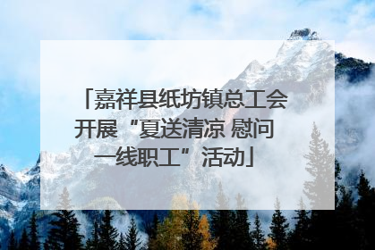 嘉祥县纸坊镇总工会开展“夏送清凉 慰问一线职工”活动