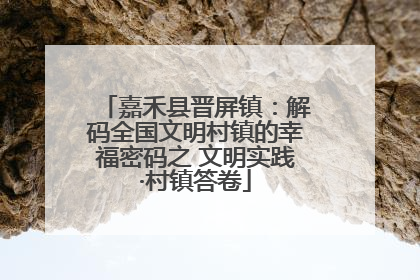 嘉禾县晋屏镇：解码全国文明村镇的幸福密码之 文明实践·村镇答卷