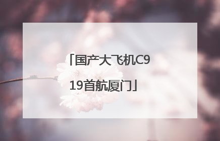 国产大飞机C919首航厦门