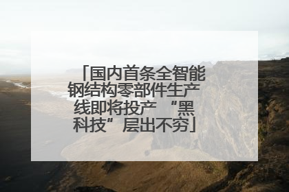 国内首条全智能钢结构零部件生产线即将投产 “黑科技”层出不穷