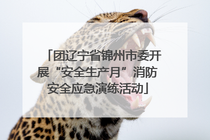 团辽宁省锦州市委开展“安全生产月”消防安全应急演练活动