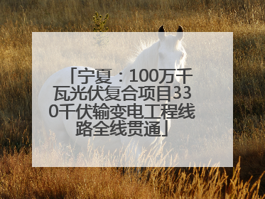 宁夏：100万千瓦光伏复合项目330千伏输变电工程线路全线贯通