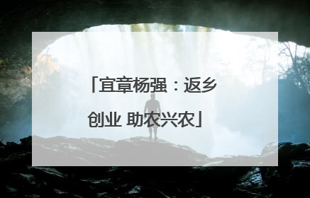 宜章杨强：返乡创业 助农兴农