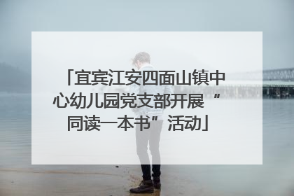 宜宾江安四面山镇中心幼儿园党支部开展“同读一本书”活动