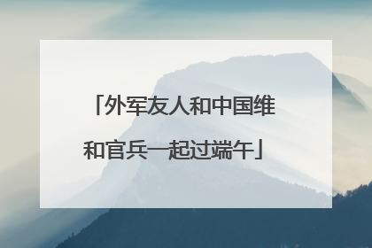 外军友人和中国维和官兵一起过端午
