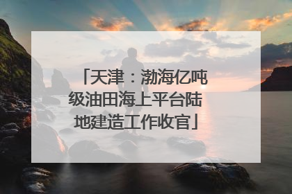 天津：渤海亿吨级油田海上平台陆地建造工作收官