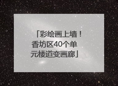 彩绘画上墙！香坊区40个单元楼道变画廊
