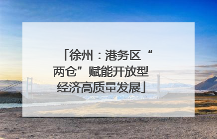 徐州：港务区“两仓”赋能开放型经济高质量发展